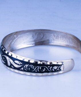 Серебряный браслет "Узкий" 7 серебряный браслет кубачи