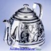 серебряный заварочный чайник