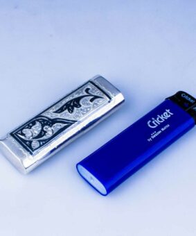 Чехол для зажигалки 14 серебряный чехол под крикет