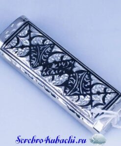 серебряный чехол под зажигалку крикет