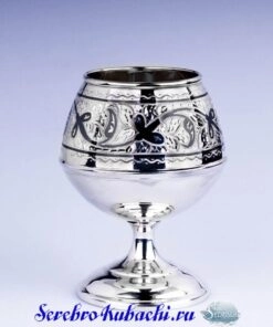 серебряный коньячный бокал