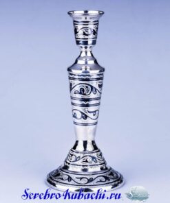 серебряный подсвечник