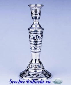 серебряный подсвечник