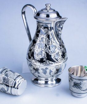 Набор для воды серебро 15 набор серебряный кувшин со стаканами