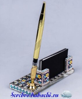 серебряный письменный прибор