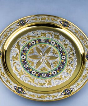 серебряный поднос