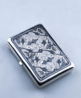 серебряный портсигар