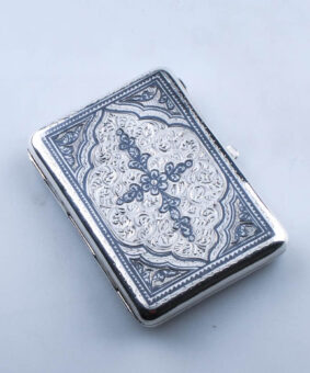 серебряный портсигар