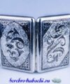 мужской портсигар из серебра