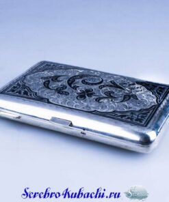 Мужской портсигар из серебра 9 мужской портсигар из серебра