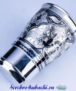 большой стакан из серебра кубачи