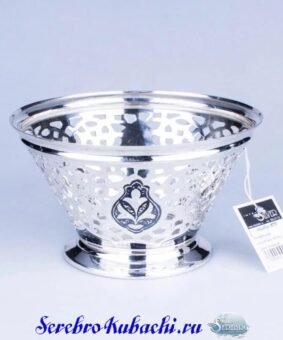 серебряная ваза для конфет