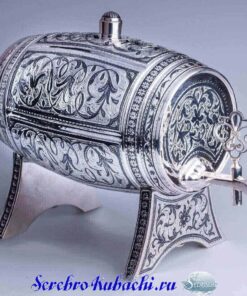 пивная серебряная бочка кубачи