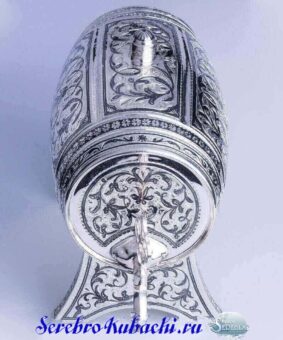 пивная серебряная бочка кубачи