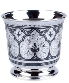 серебряная большая кружка
