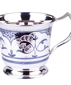 серебряная большая кружка