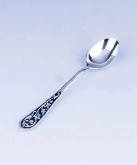 Серебряные столовые приборы на 12 персон 15 серебряная чайная ложка