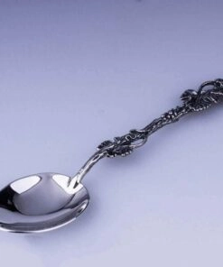 серебряная чайная ложка лоза