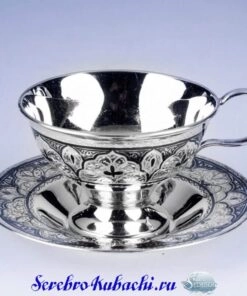 чайная серебряная пара