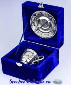 чайная пара из серебра