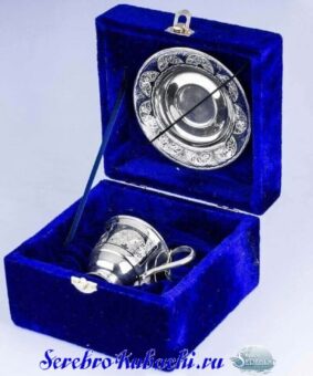 чайная пара из серебра