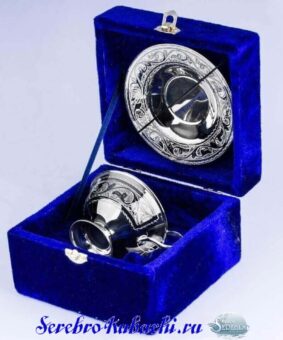 чайная пара серебро