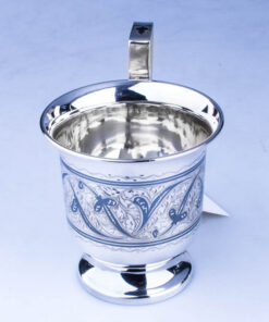 серебряная чашка кубачи