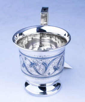 серебряная чашка кубачи