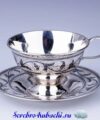 серебряная чайная пара