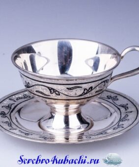 чайная пара серебро