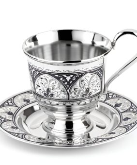 чайная пара из серебра