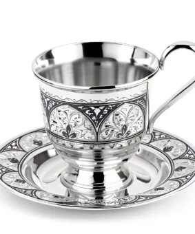 чайная пара из серебра