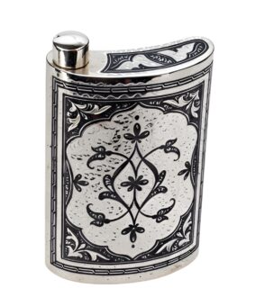 серебряная фляжка для алкоголя
