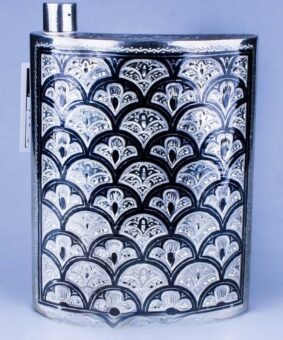 походная фляжка серебро