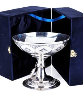 серебряная фруктовница кубачи