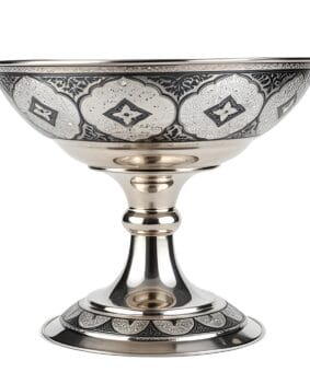 серебряная фруктовница кубачи