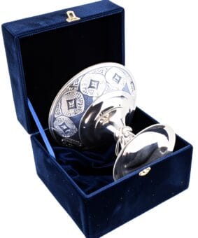 серебряная фруктовница кубачи