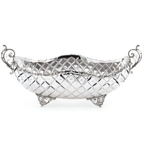 серебряная фруктовница ладья
