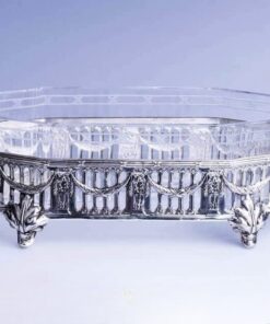 серебряная фруктовница