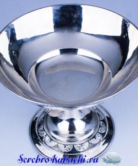 серебряная фруктовница кубачи