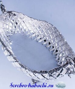 серебряная фруктовница ладья