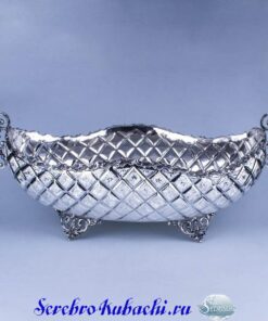 серебряная фруктовница ладья