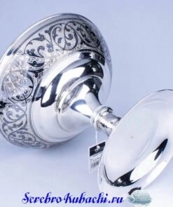 серебряная ваза фруктовница