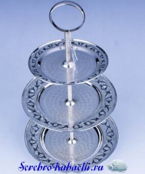 серебряная этажерка