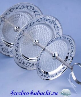 серебряная этажерка