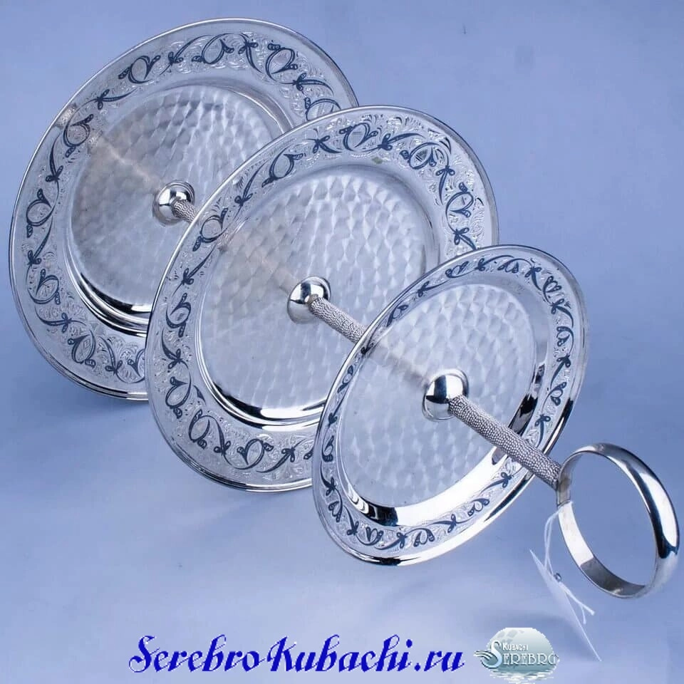 серебряная этажерка