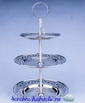 серебряная этажерка