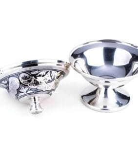 серебряная икорница кубачи
