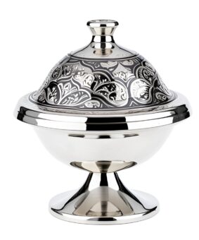 серебряная икорница кубачи