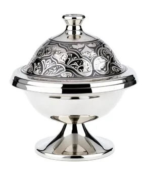 серебряная икорница кубачи